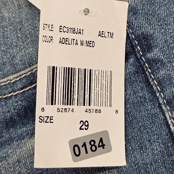 STS Blue Jean Womens 29 Blue Christy Tapered Crop High Rise Distressed EC3118JA1 - Picture 4 of 16